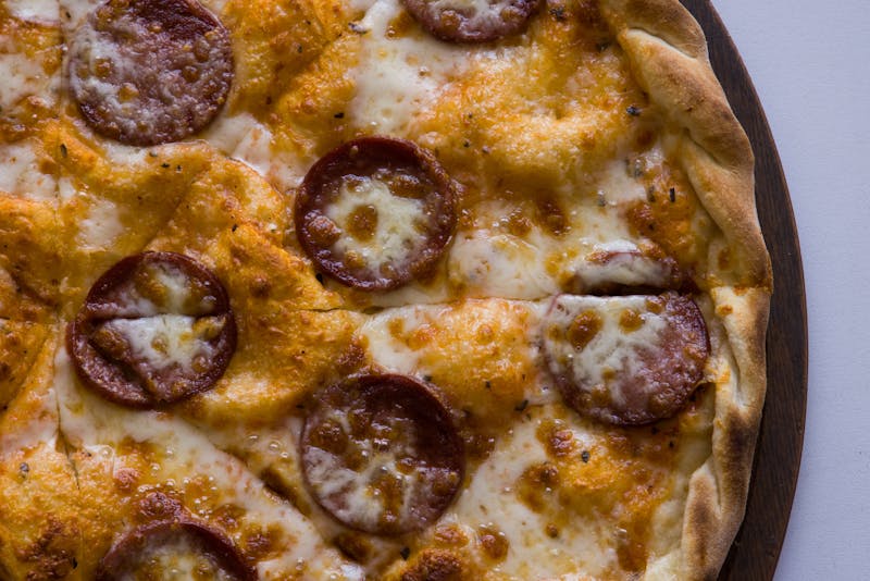 Pepperoni Supremo thin crust pizza with crispy pepperoni