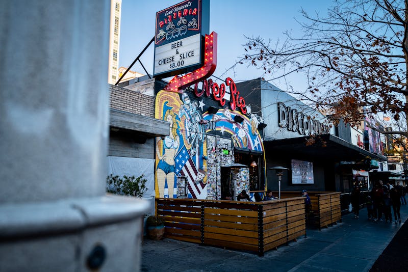 Pequod's House Salad with mixed greens and fresh vegetables